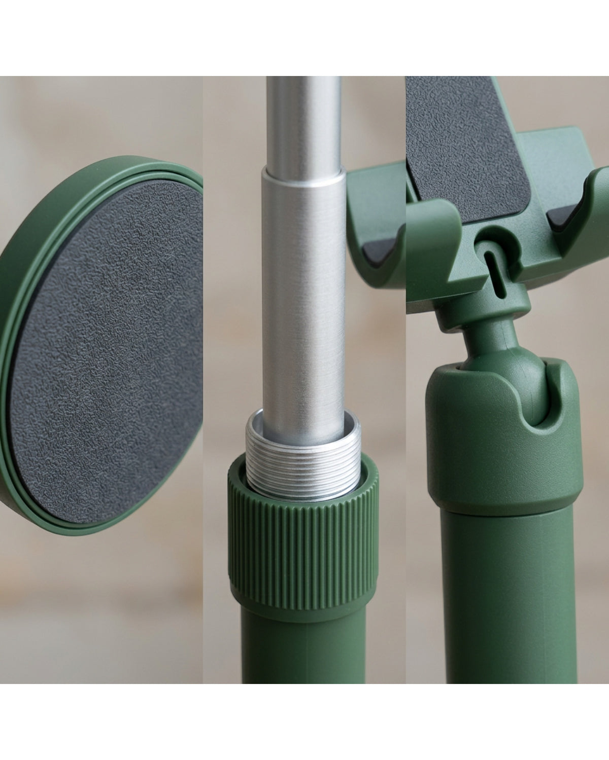 Tovao Telescopic Weighted Phone Stand 17-26 cm Forest Green - Detail view