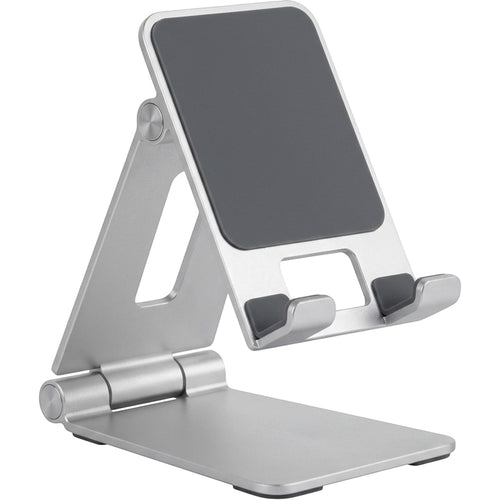 Tovao Foldable Aluminum Phone Stand with Dual Hinge Silver - Product view